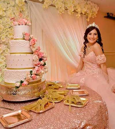 Quinceañeras pastel para quinceanera fiesta de Xv años